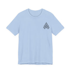 Geometric Arrowhead Tee — Minimalist Tribal-Inspired Graphic T-Shirt