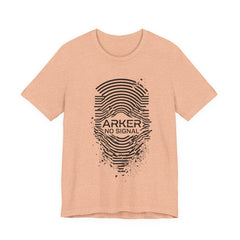 Arker "No Signal" Graphic Tee — Distressed Fingerprint Tech Shirt