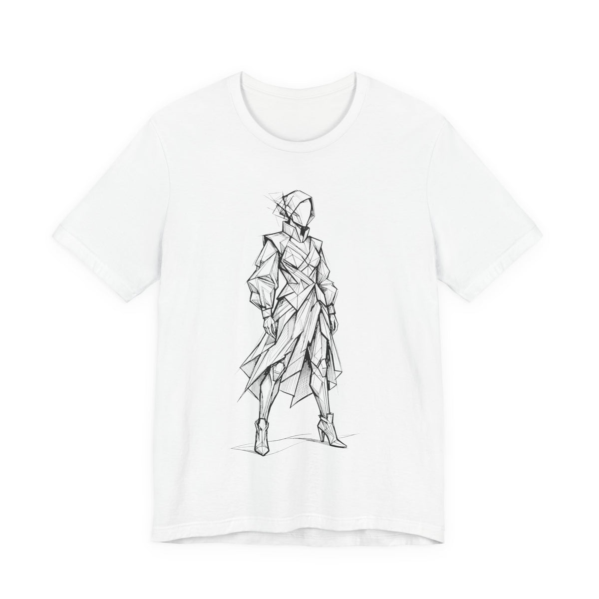 Geometric Warrior Sketch Tee