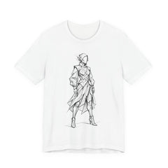 Geometric Warrior Sketch Tee