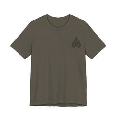 Geometric Arrowhead Tee — Minimalist Tribal-Inspired Graphic T-Shirt