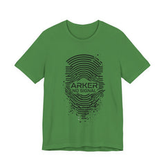 Arker "No Signal" Graphic Tee — Distressed Fingerprint Tech Shirt