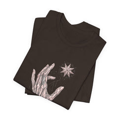 Mystic Hands Tee — Celestial Star Illustration T-Shirt