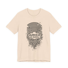 Arker "No Signal" Graphic Tee — Distressed Fingerprint Tech Shirt