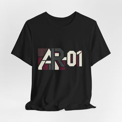 AR-01 Graphic Tee — Retro Geometric Logo T-Shirt