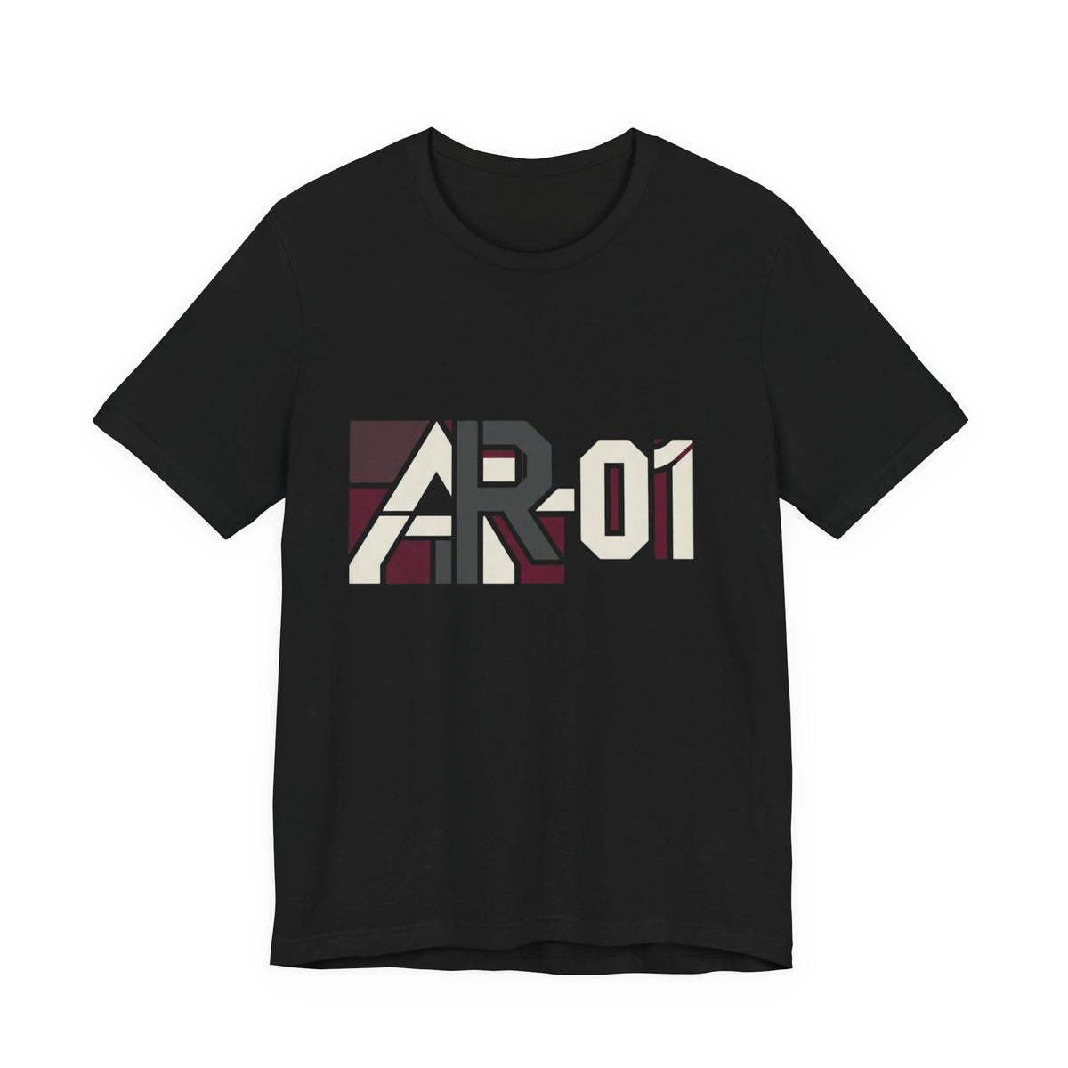 AR-01 Graphic Tee — Retro Geometric Logo T-Shirt