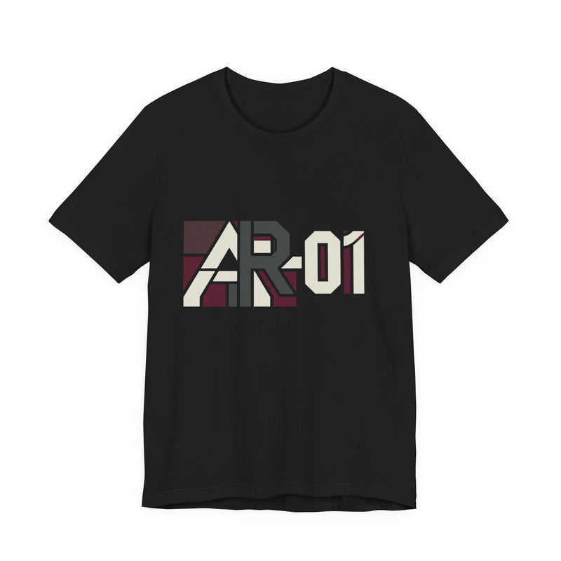 AR-01 Graphic Tee — Retro Geometric Logo T-Shirt