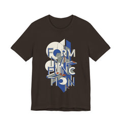 Form Follows Function Graphic Tee — Architectural Geometric Typography T-Shirt