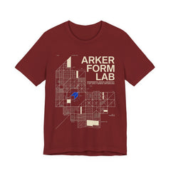Architectural Grid Tee — 'Arker Form Lab' Graphic Shirt