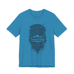 Arker "No Signal" Graphic Tee — Distressed Fingerprint Tech Shirt