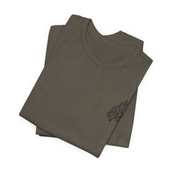 Geometric Arrowhead Tee — Minimalist Tribal-Inspired Graphic T-Shirt