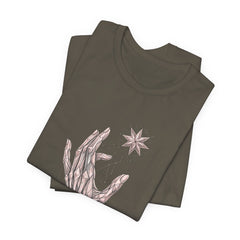 Mystic Hands Tee — Celestial Star Illustration T-Shirt