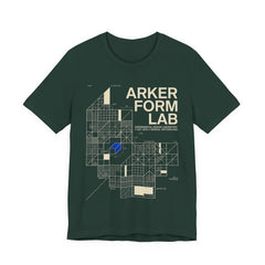 Architectural Grid Tee — 'Arker Form Lab' Graphic Shirt