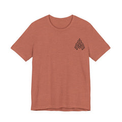 Geometric Arrowhead Tee — Minimalist Tribal-Inspired Graphic T-Shirt