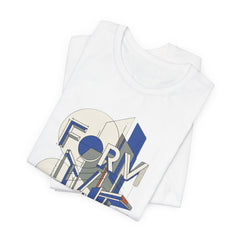 Form Follows Function Graphic Tee — Architectural Geometric Typography T-Shirt
