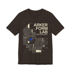 Architectural Grid Tee — 'Arker Form Lab' Graphic Shirt