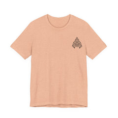 Geometric Arrowhead Tee — Minimalist Tribal-Inspired Graphic T-Shirt