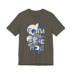 Form Follows Function Graphic Tee — Architectural Geometric Typography T-Shirt