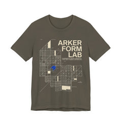 Architectural Grid Tee — 'Arker Form Lab' Graphic Shirt