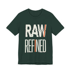 Raw Refined Graphic Tee — Bold Typography Shirt