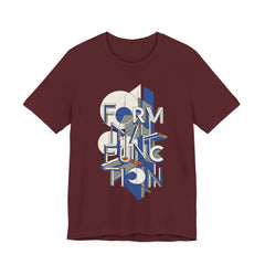 Form Follows Function Graphic Tee — Architectural Geometric Typography T-Shirt
