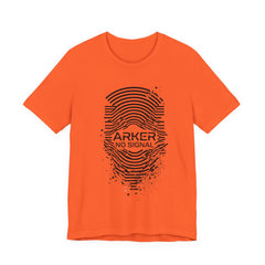 Arker "No Signal" Graphic Tee — Distressed Fingerprint Tech Shirt