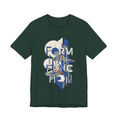 Form Follows Function Graphic Tee — Architectural Geometric Typography T-Shirt