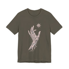 Mystic Hands Tee — Celestial Star Illustration T-Shirt