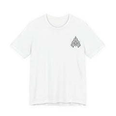 Geometric Arrowhead Tee — Minimalist Tribal-Inspired Graphic T-Shirt
