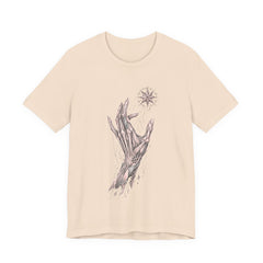Mystic Hands Tee — Celestial Star Illustration T-Shirt