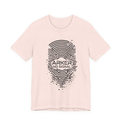 Arker "No Signal" Graphic Tee — Distressed Fingerprint Tech Shirt