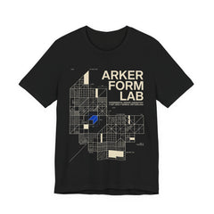 Architectural Grid Tee — 'Arker Form Lab' Graphic Shirt