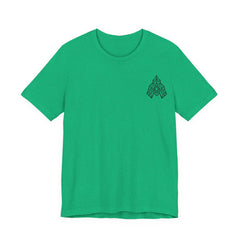 Geometric Arrowhead Tee — Minimalist Tribal-Inspired Graphic T-Shirt